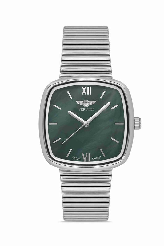 Watch with silver band by Italian Brand Verutti, Model DG-8651LA
