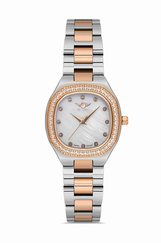 Watch with gold and silver band by Italian Brand Verutti, Model VR 1007
