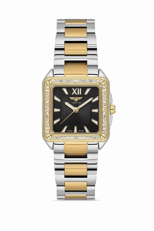 Watch with gold and silver band by Italian Brand Verutti, Model VR 1010

